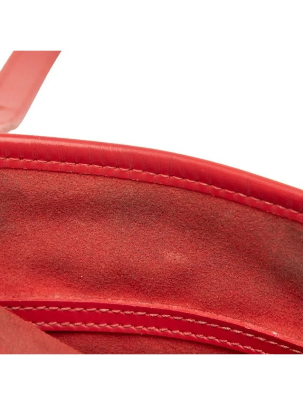 Louis Vuitton Epi Bucket PM Tote Shoulder Bag Rouge Red Leather